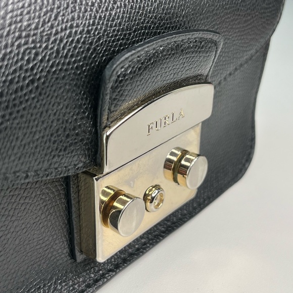 Furla Metropolis Black Crossbody Bag - Picture 16 of 17